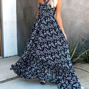 VICI OTTER BAY MAXI FLORAL DRESS